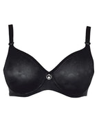 Soutien-gorge de grossesse et d’allaitement gloss noir,