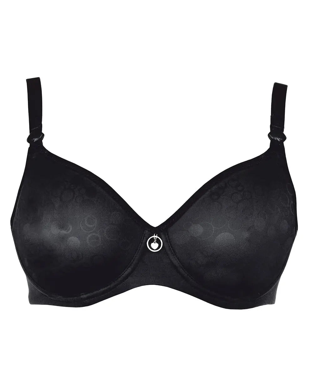 Soutien-gorge de grossesse et d’allaitement gloss noir,