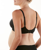 Soutien-gorge de grossesse et d’allaitement gloss noir,