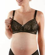 Soutien-gorge de grossesse et d’allaitement iris noir,