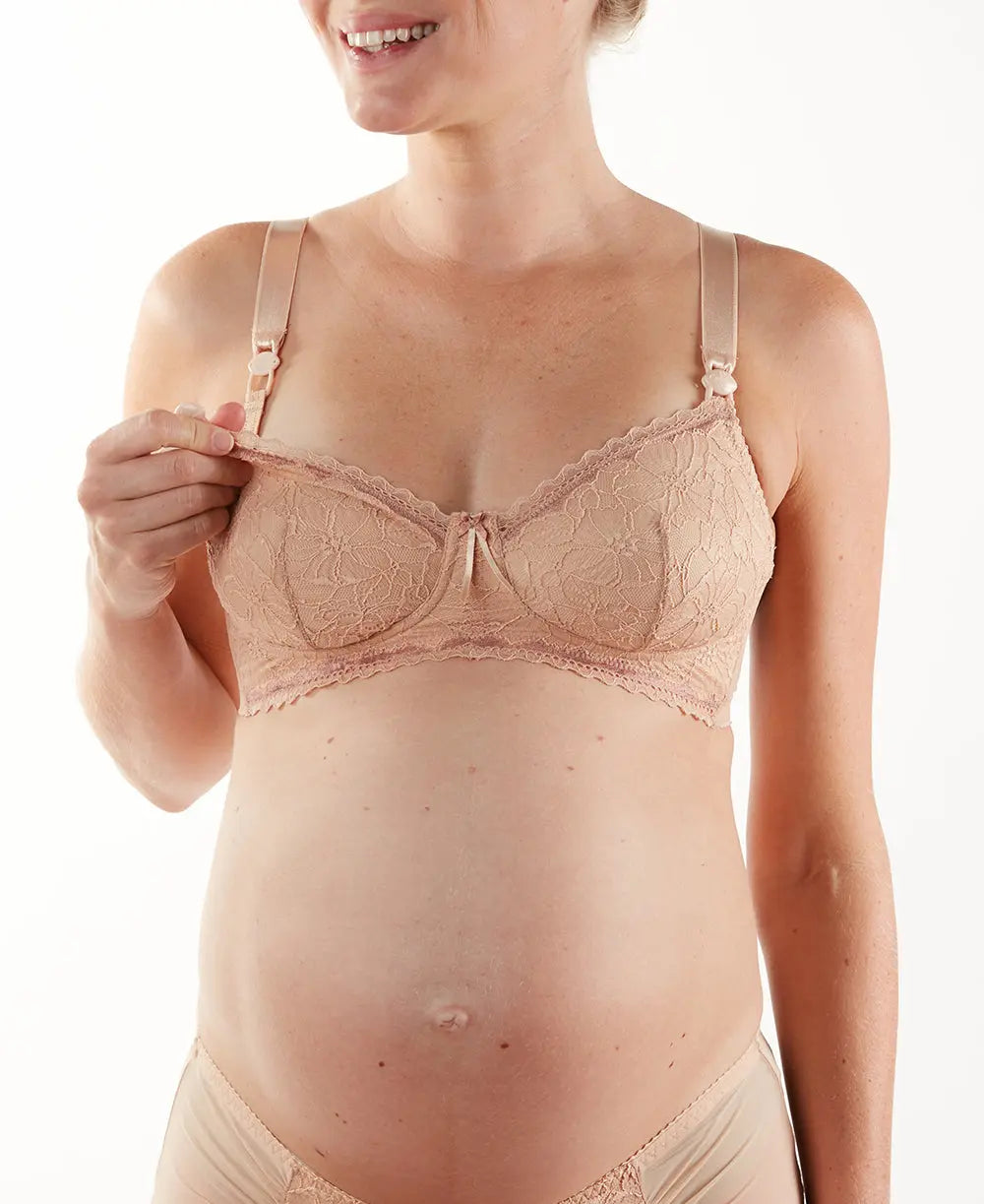 Soutien-gorge de grossesse et d’allaitement iris nude,