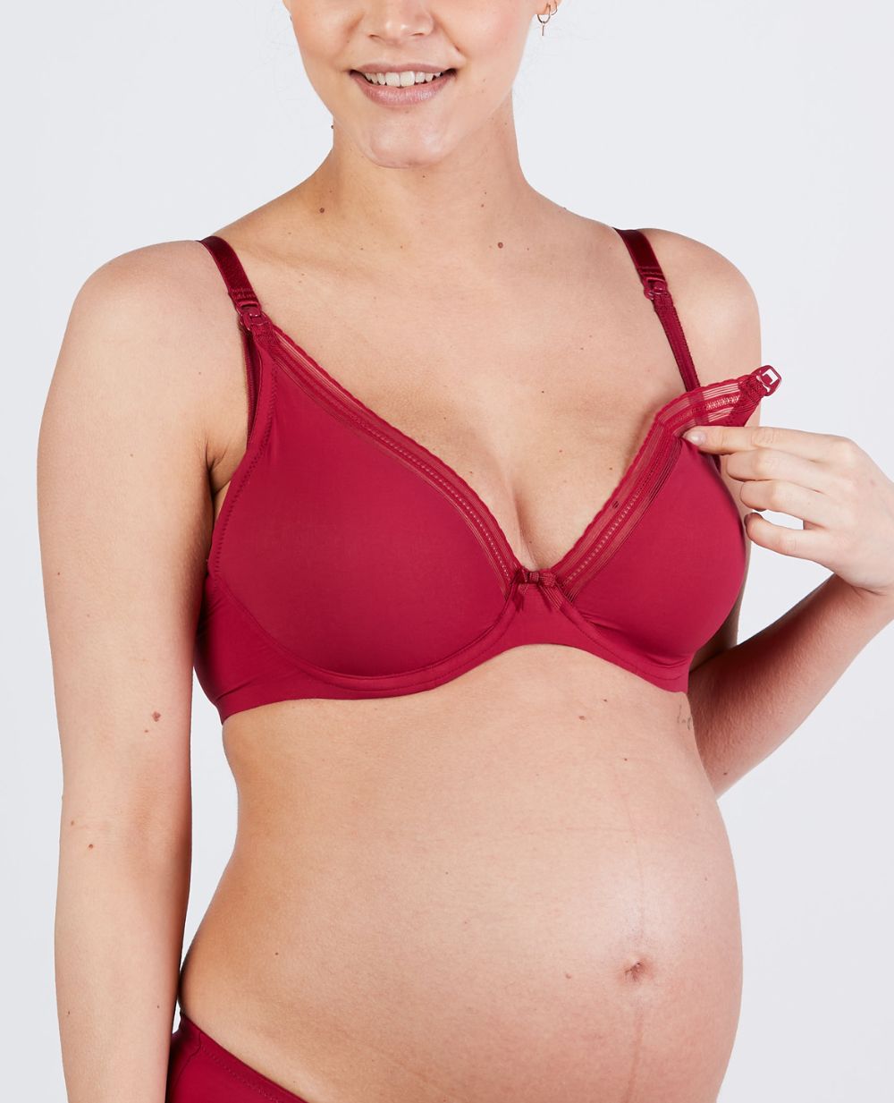 Reggiseno premaman e allattamento Milk bordeaux