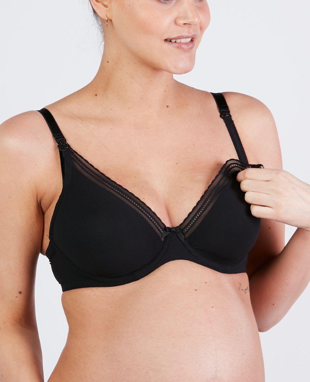 Soutien-gorge de grossesse et d'allaitement Milk noir