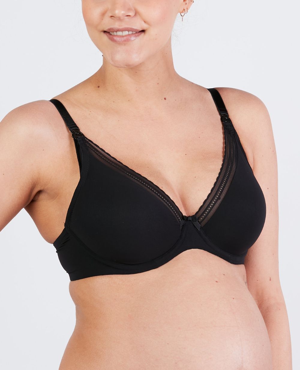 Soutien-gorge de grossesse et d'allaitement Milk - Noir