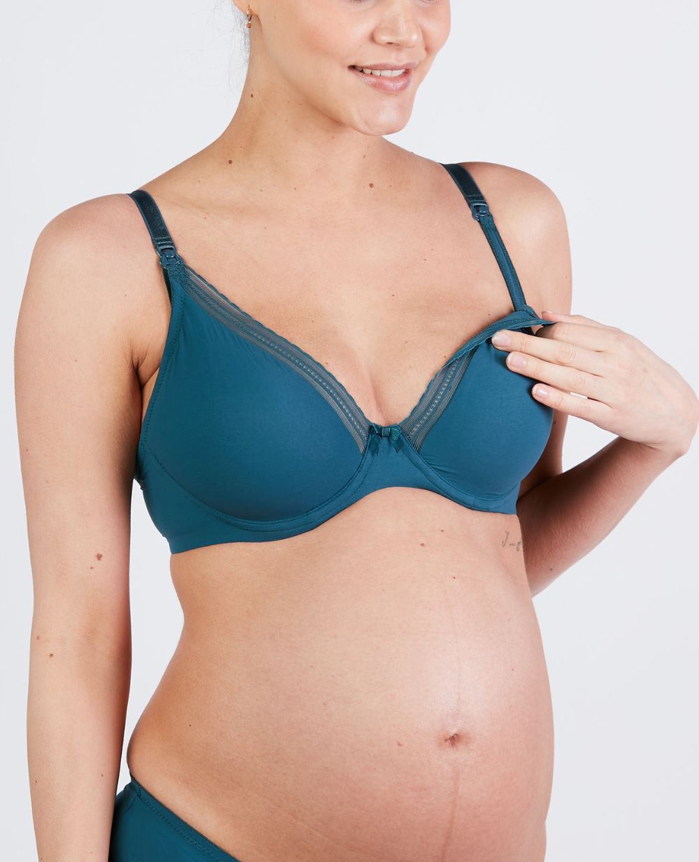 Reggiseno premaman e per l'allattamento Milk - Verde