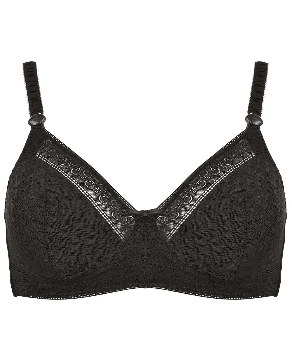 Soutien gorge de grossesse et d’allaitement mosaic noir,