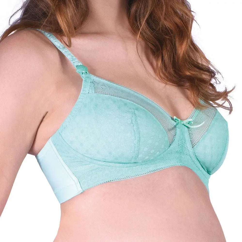 Soutien gorge de grossesse et d’allaitement mosaic vert