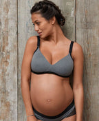 Soutien-gorge de grossesse et d’allaitement serena gris,