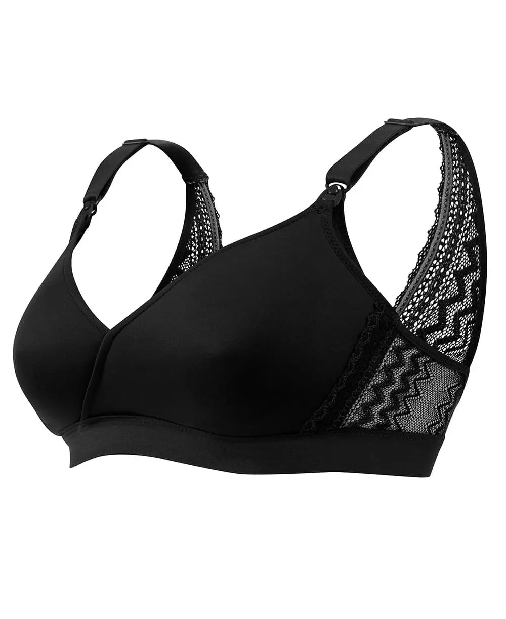 Soutien-gorge de grossesse et d’allaitement serena noir,