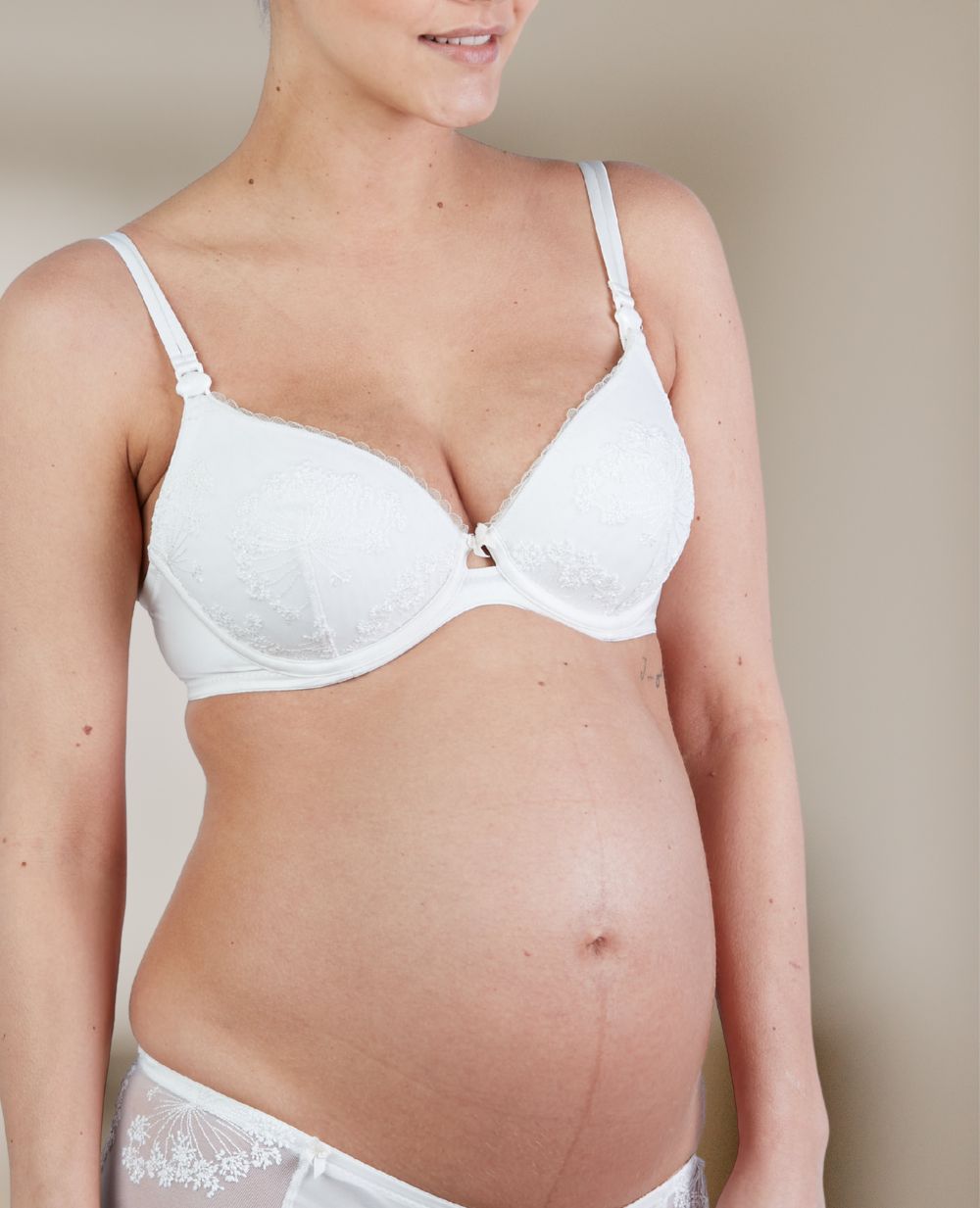LOUISE Push-up Maternity and Nursing Bra - Ivory