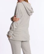 Billie Maternity and Nursing Hoodie - Grey