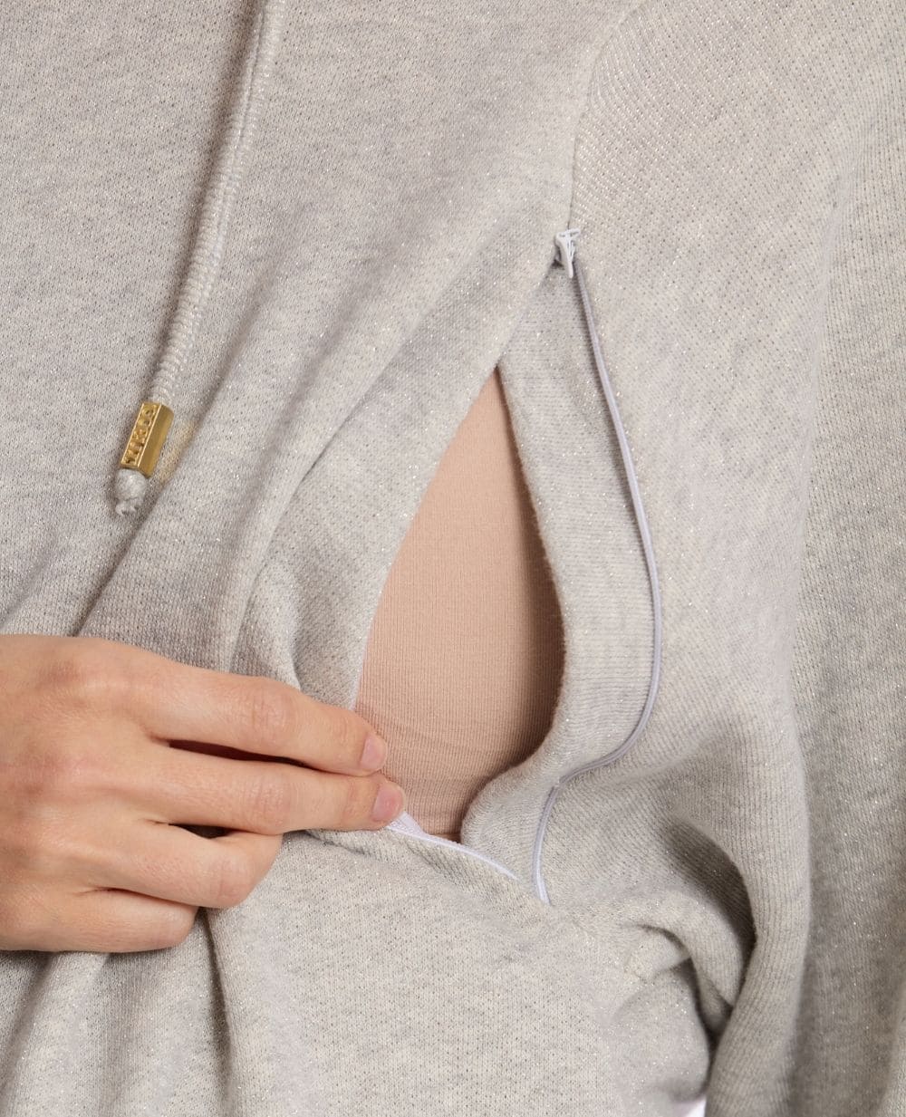 Billie Maternity and Nursing Hoodie - Grey