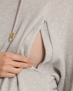Billie Maternity and Nursing Hoodie - Grey