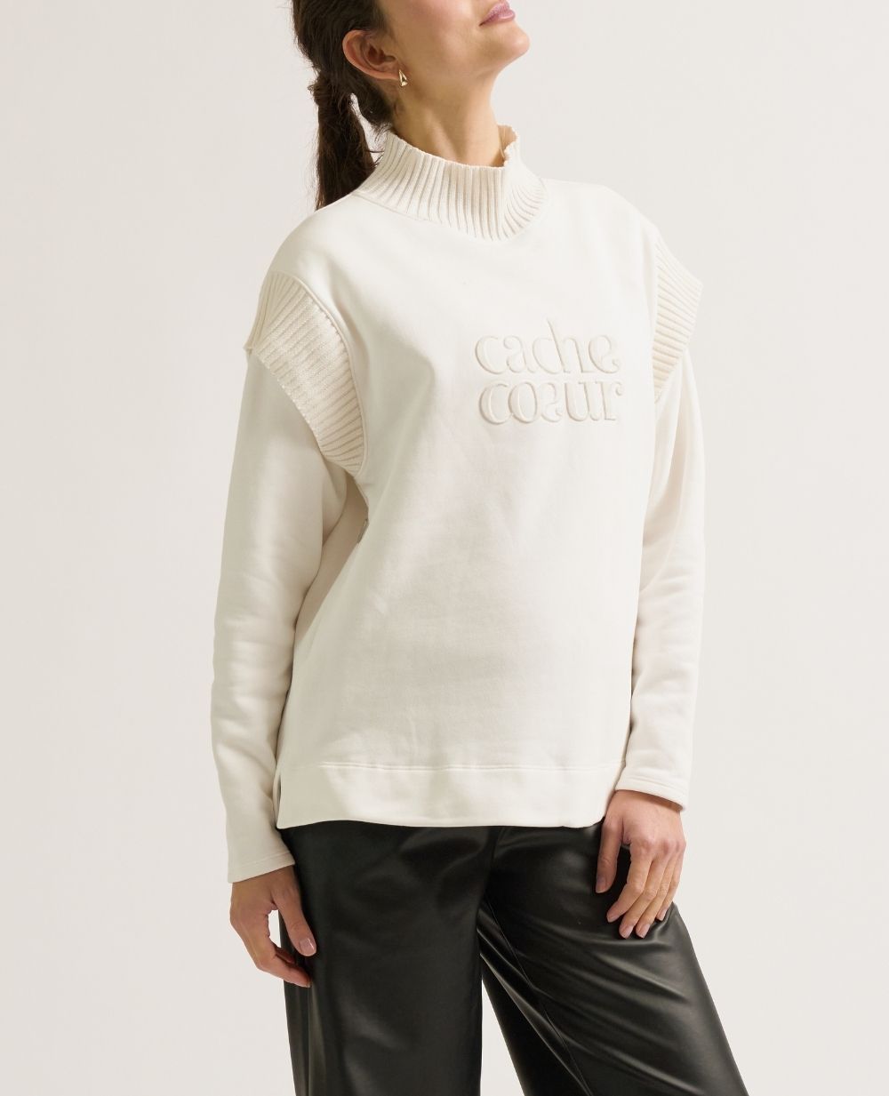 Sweat de grossesse et allaitement Harper - Ivoire