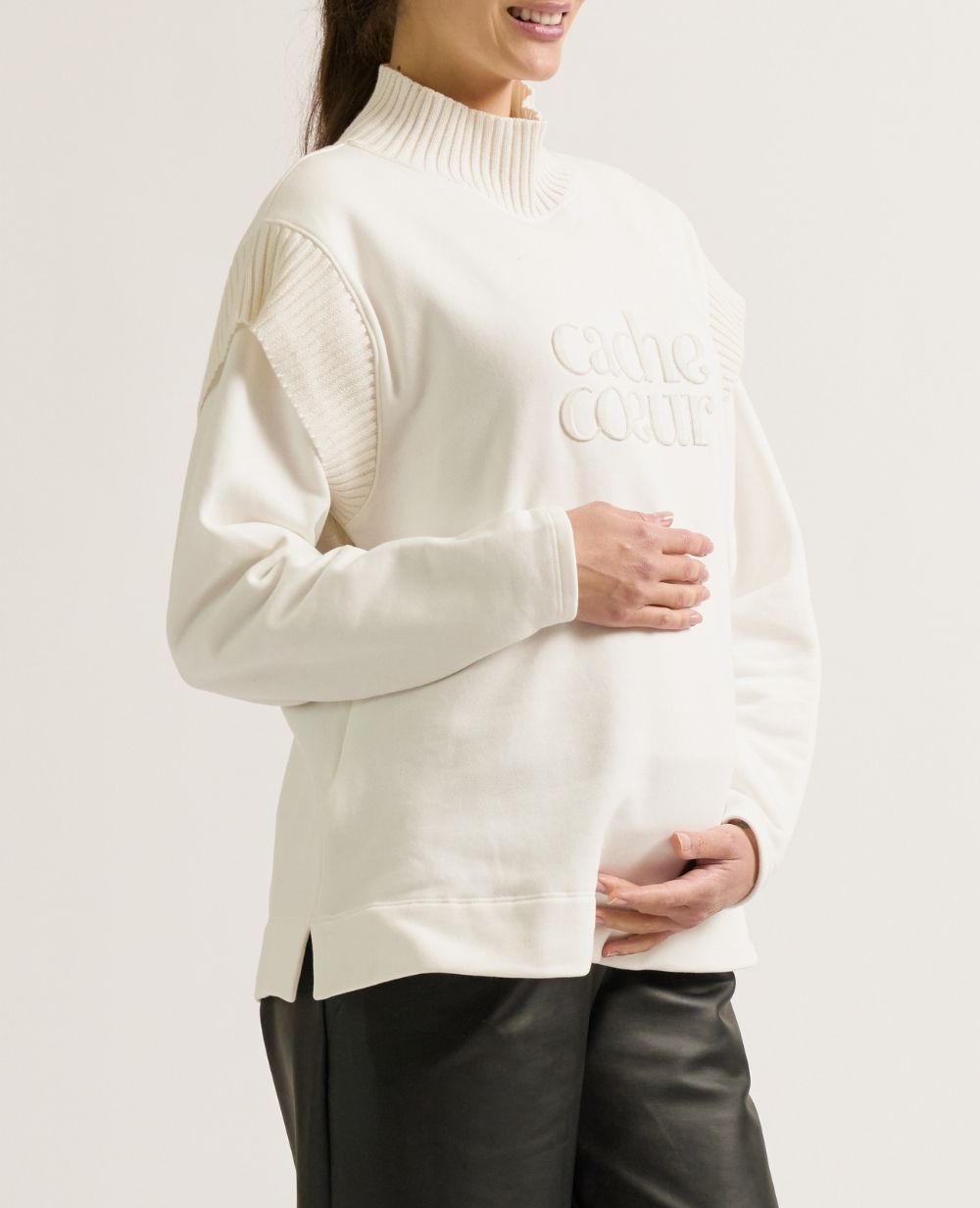 Sweat de grossesse et allaitement Harper - Ivoire