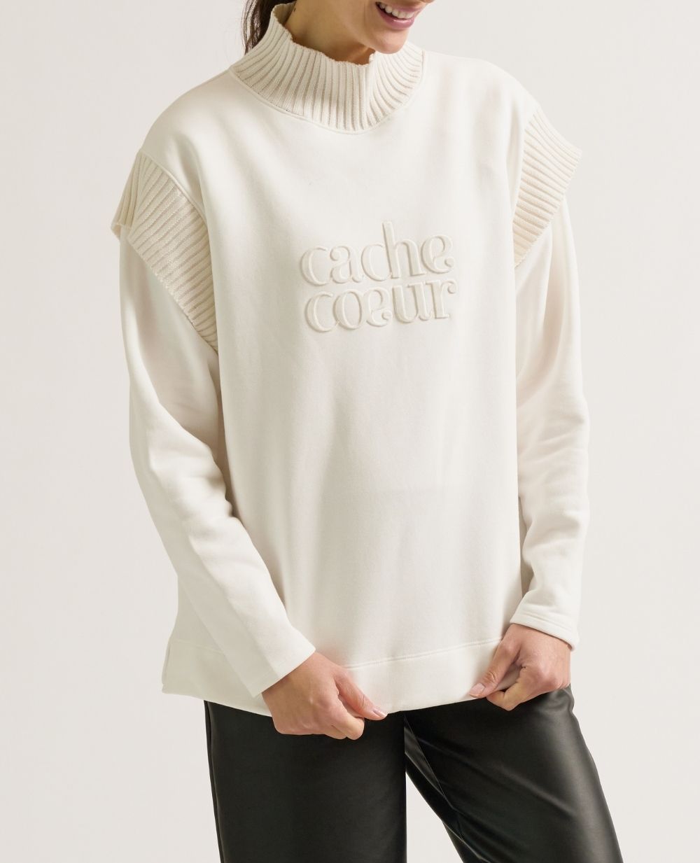 Sweat de grossesse et allaitement Harper - Ivoire