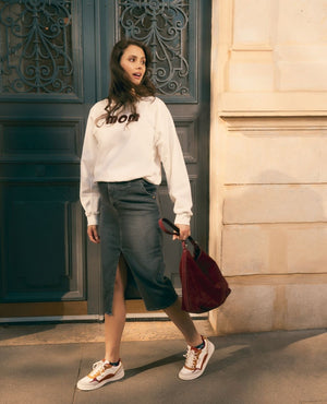 Mom Maternity and Nursing Sweatshirt Ivory