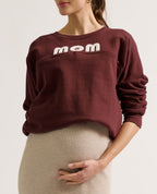 Felpa premaman e per l'allattamento Mom - Prune