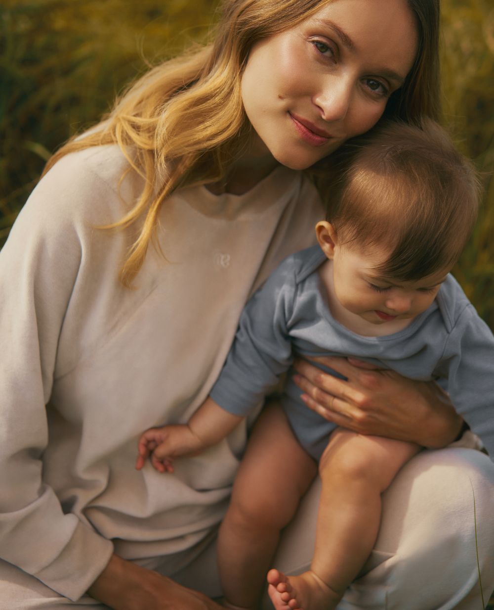 Felpa premaman e per l'allattamento Enzo - Beige