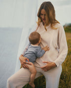 Felpa premaman e per l'allattamento Enzo - Beige