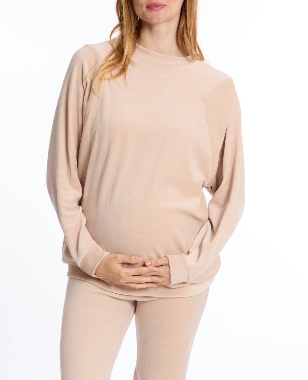 Felpa premaman e per l'allattamento Enzo - Beige