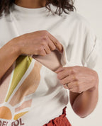 T-shirt per l'allattamento Mama Del Sol - Blanc