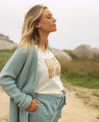 T-shirt de grossesse love is all, cache cœur