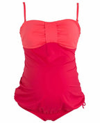 Tankini de grossesse EDEN passion, Cache Cœur #couleur_rouge