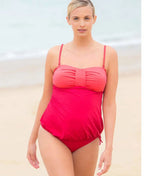 Tankini de grossesse EDEN passion, Cache Cœur #couleur_rouge