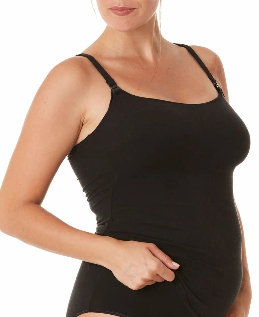 Top d’allaitement absorbant bodyguard noir, curve