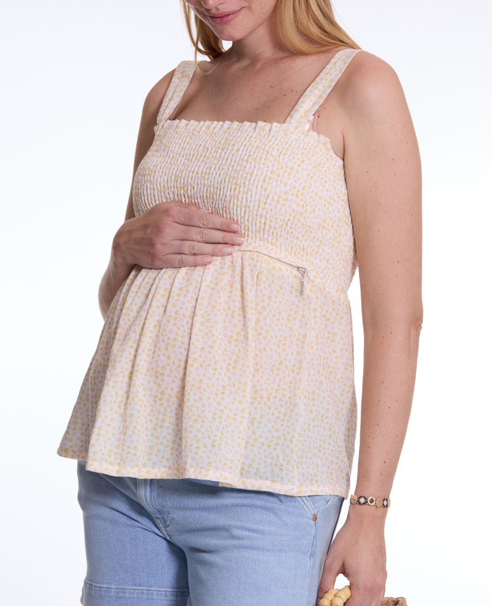 Top de grossesse et allaitement Ambre - Jaune