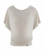 Top de grossesse et d’allaitement origin avoine, cache cœur #couleur_blanc