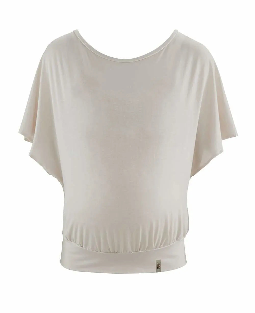 Top de grossesse et d’allaitement origin avoine, cache cœur #couleur_blanc