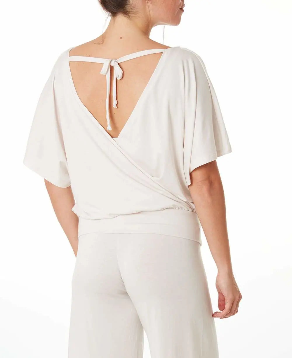 Top de grossesse et d’allaitement origin avoine, cache cœur #couleur_blanc