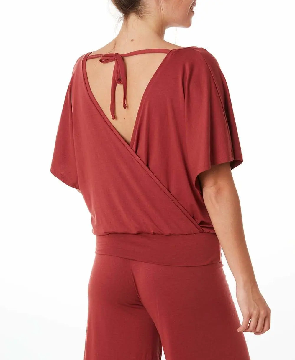 Top de grossesse et d’allaitement origin terracotta,