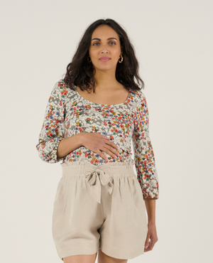 Top de maternité et d'allaitement Liberty - Multicolore