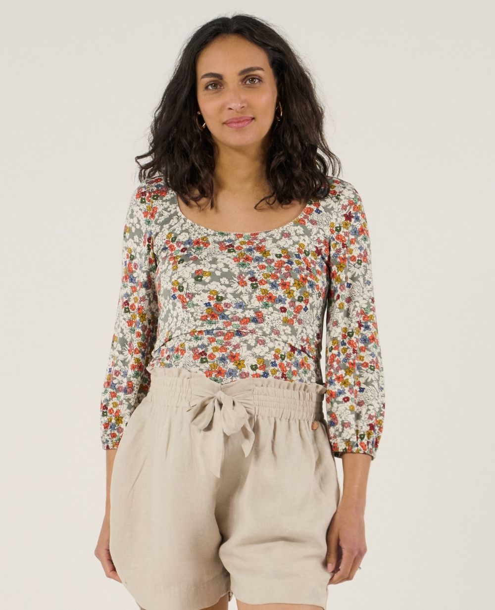 Top de maternité et d'allaitement Liberty - Multicolore