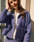 Short Maternity Jacket Pippa - Blue