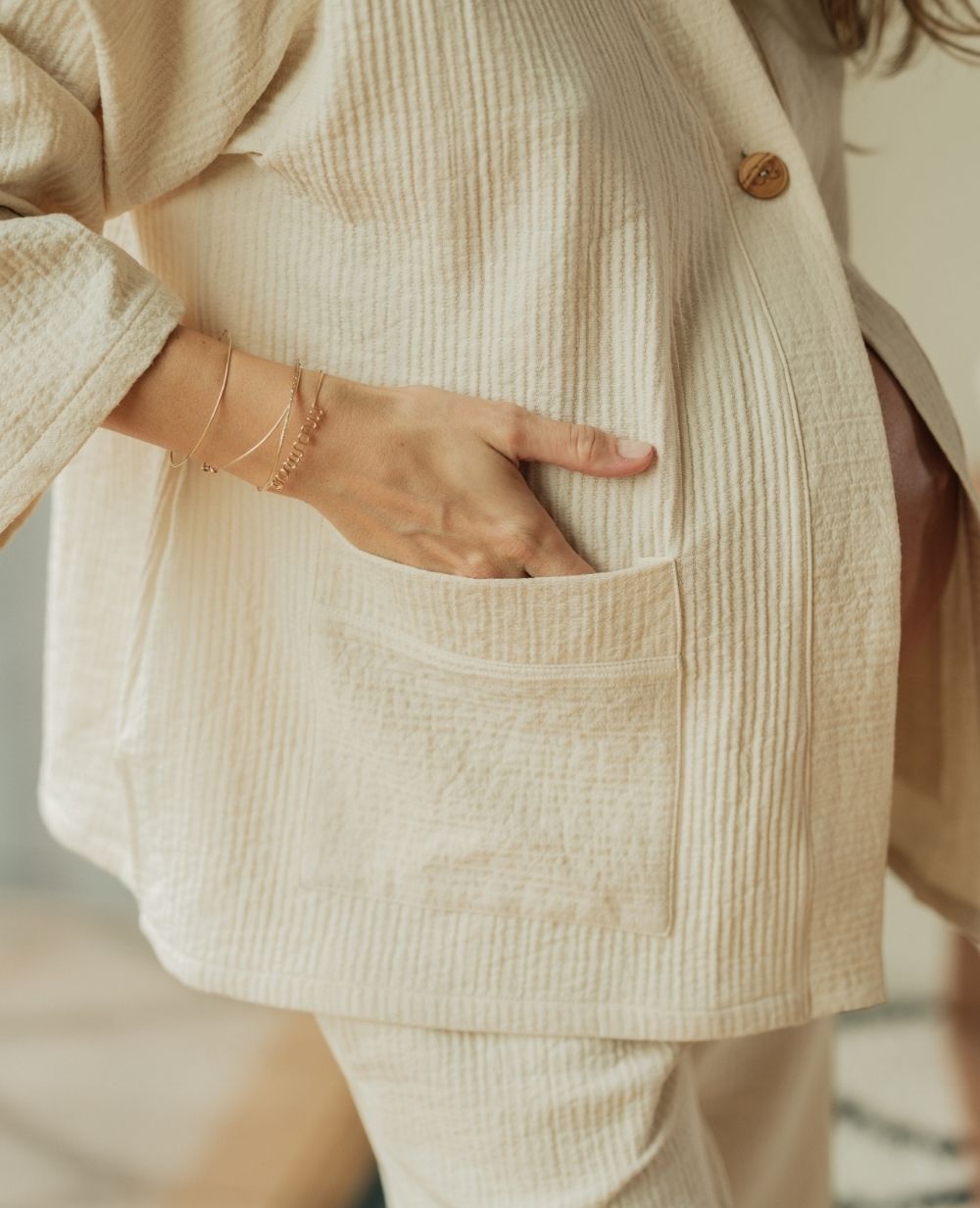 Veste de maternité Celia - Naturel