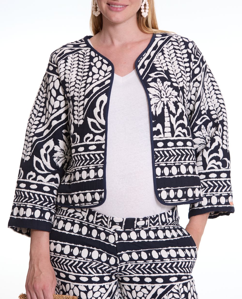 Giacca jacquard trapuntata Java - Multico
