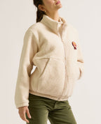 Sasha Maternity and Babywearing Fleece Jacket - Beige