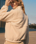 Sasha Maternity and Babywearing Fleece Jacket - Beige