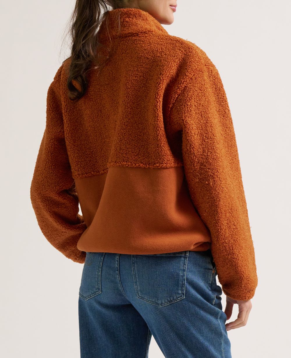 Sasha Maternity and Babywearing Fleece Jacket - Copper