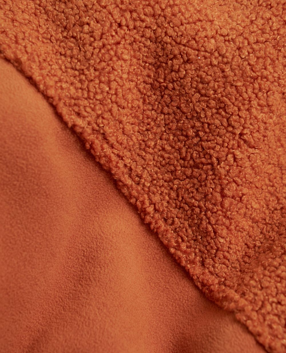 Giacca in pile per gravidanza e babywearing Sasha color rame