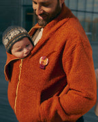 Sasha Maternity and Babywearing Fleece Jacket - Copper