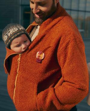 Sasha Copper Maternity & Babywearing Fleece Jacket