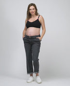 Jean de grossesse mom fit Carrie gris used