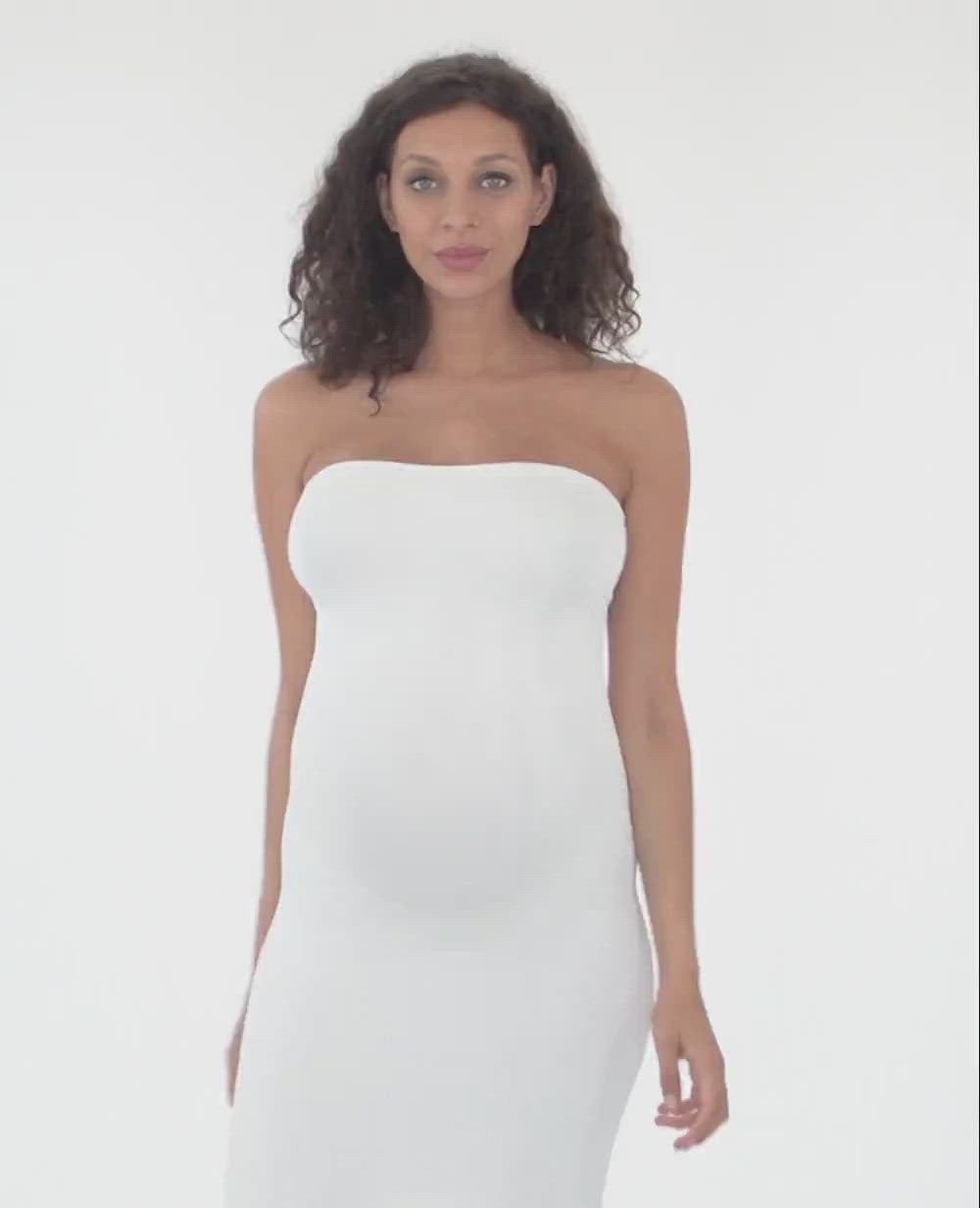 Bayside Modular Maternity Tube Dress - Pearl