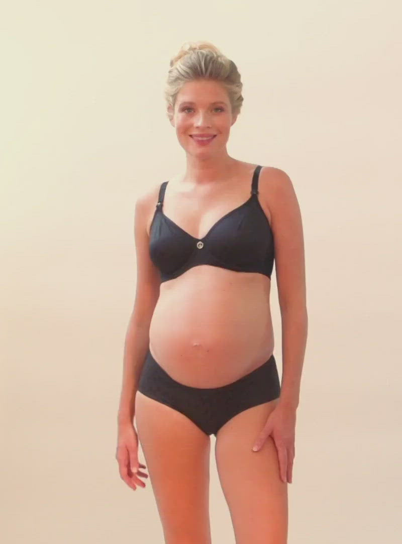 Soutien-gorge de grossesse et d'allaitement Gloss noir