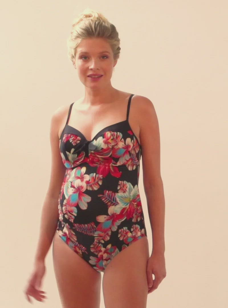 video Maillot de bain de grossesse avec armatures Vahine multicolor